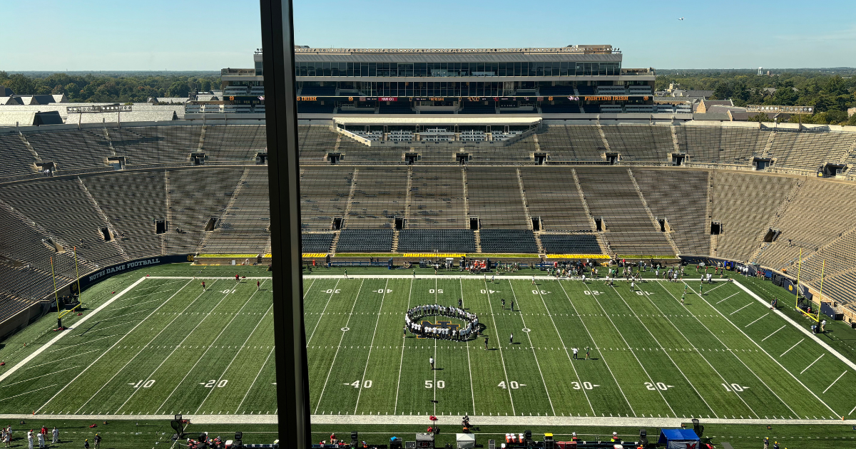 Pregame observations from Notre Dame Stadium Irish vs. Miami University