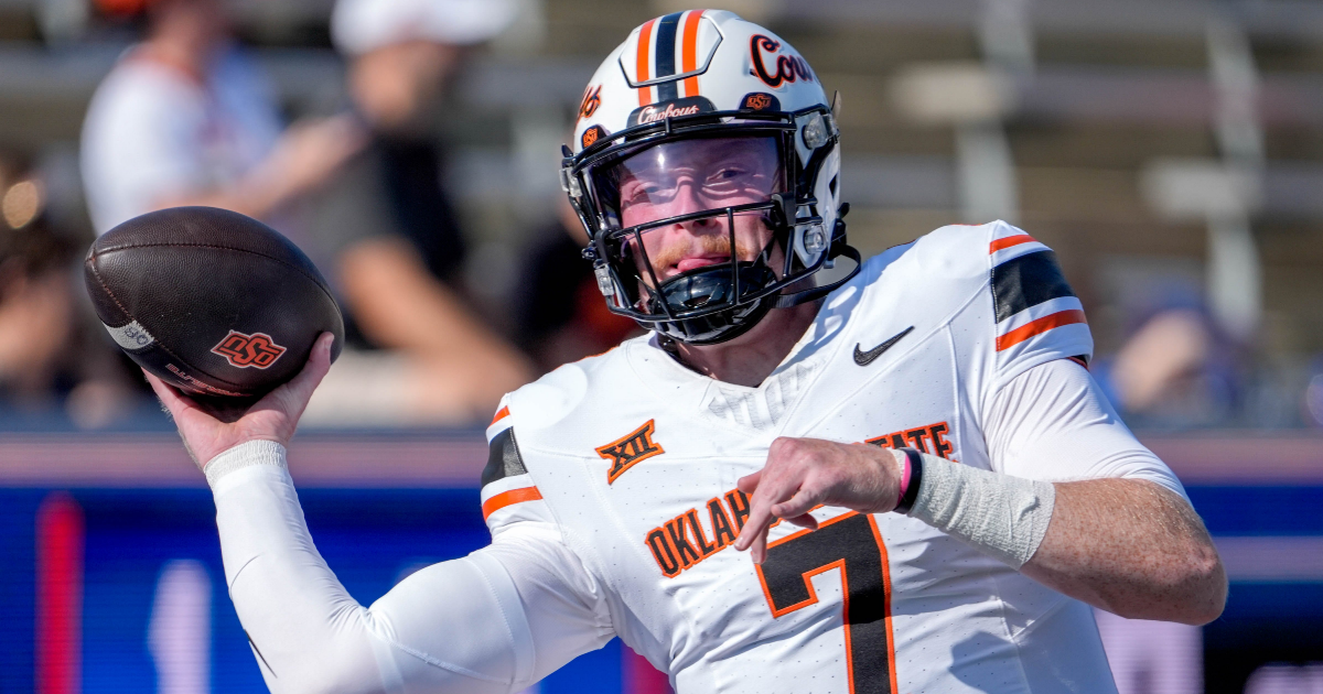 Oklahoma State leaves Alan Bowman on the bench and starts in the second half against Utah with Garret Rangel