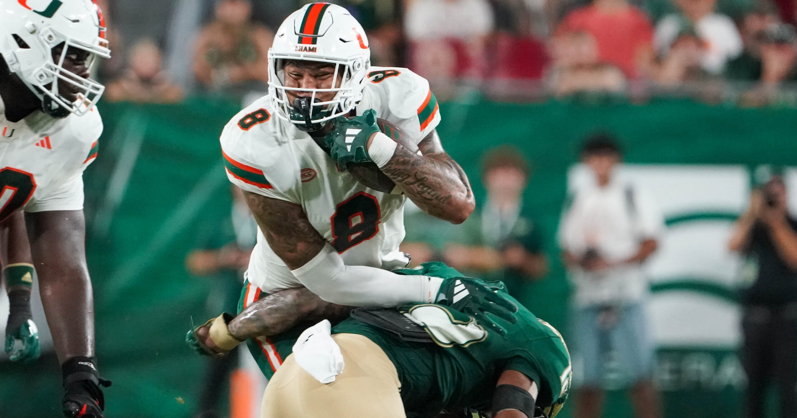 Miami TE Elijah Arroyo shares take heading into Virginia Tech game