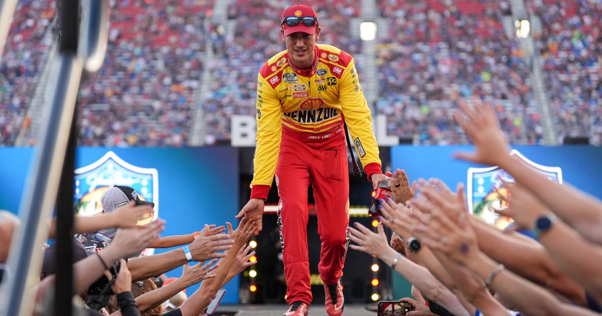 Joey Logano met country music star Hardy after the Bristol Night Race