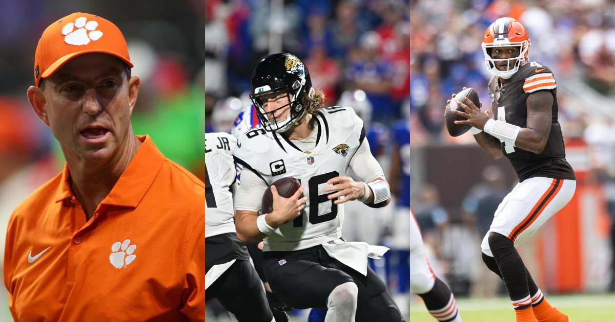 Dabo Swinney offers advice to Trevor Lawrence, Deshaun Watson amid struggles