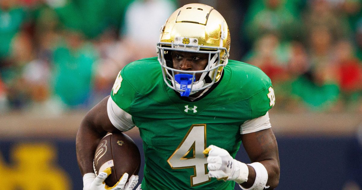 Newsstand: NFL Draft analyst explains why Notre Dame RB Jeremiyah Love will be a first-round pick