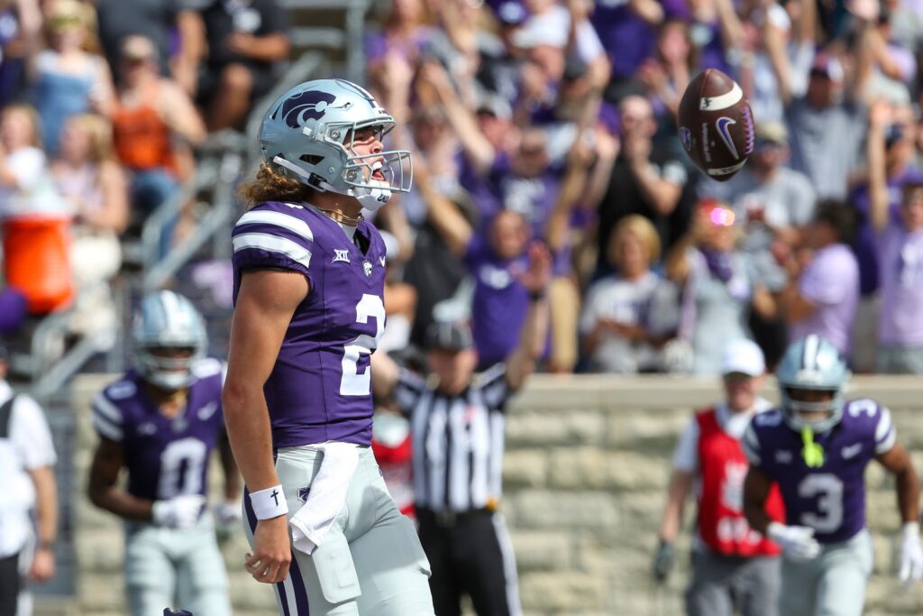 Kansas State quarterback Avery Johnson