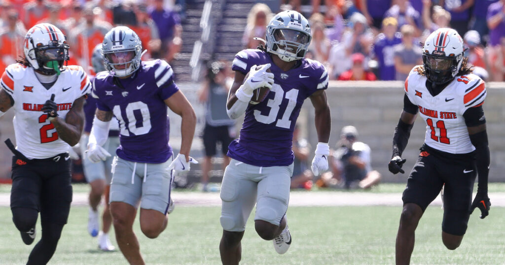 DJ Giddens leads Kansas State on the ground