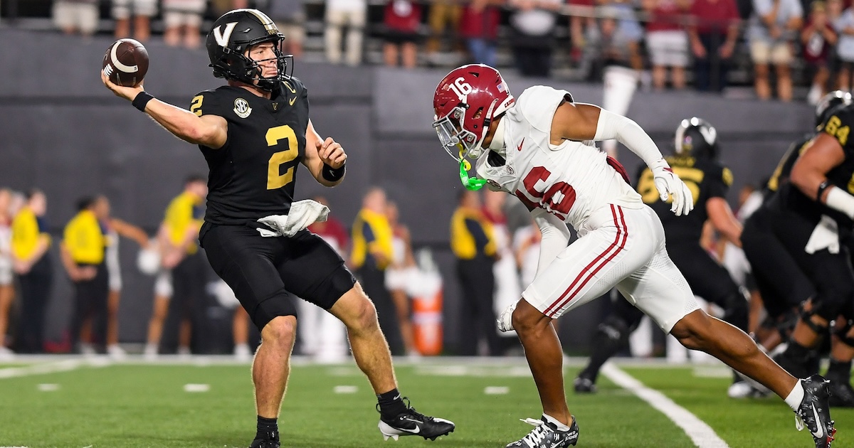 Vanderbilt stuns Alabama The REAL first day of college football’s post