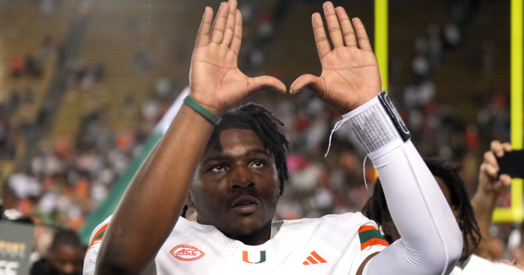 Miami QB Cam Ward