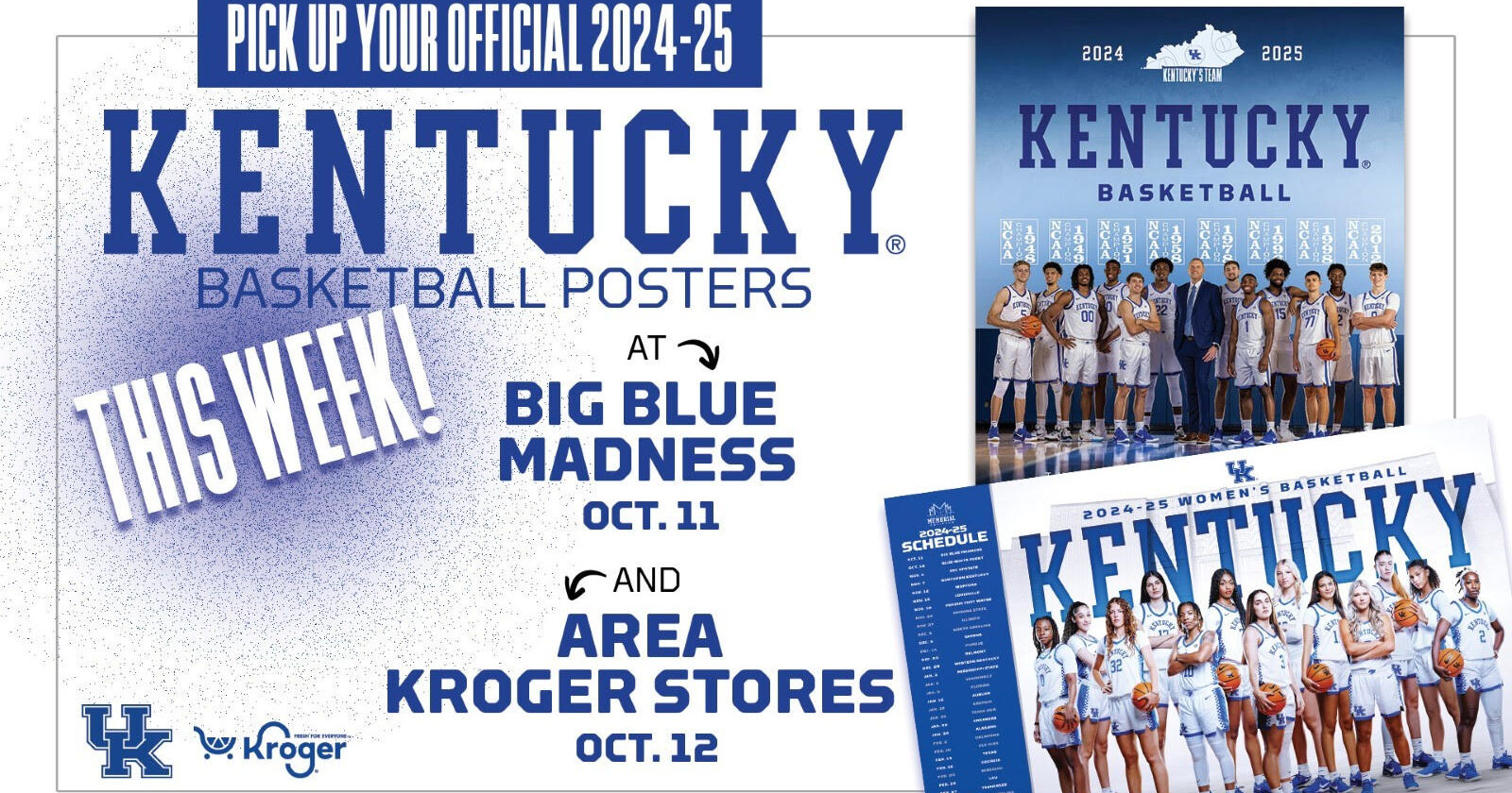 Come get your Kentucky basketball posters this weekend!