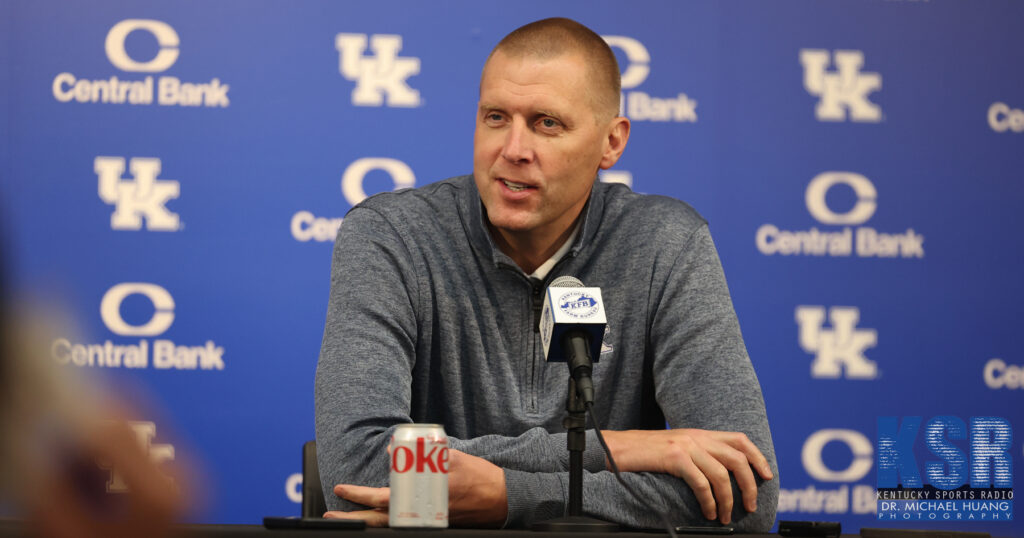 Mark Pope at Kentucky Basketball's Media Day - Dr. Michael Huang, Kentucky Sports Radio