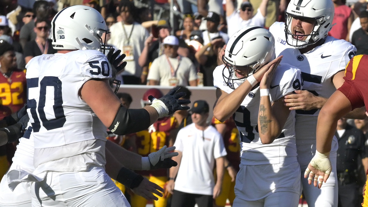 Penn State's Ryan Barker hits 'Night Night' celebration after hitting ...