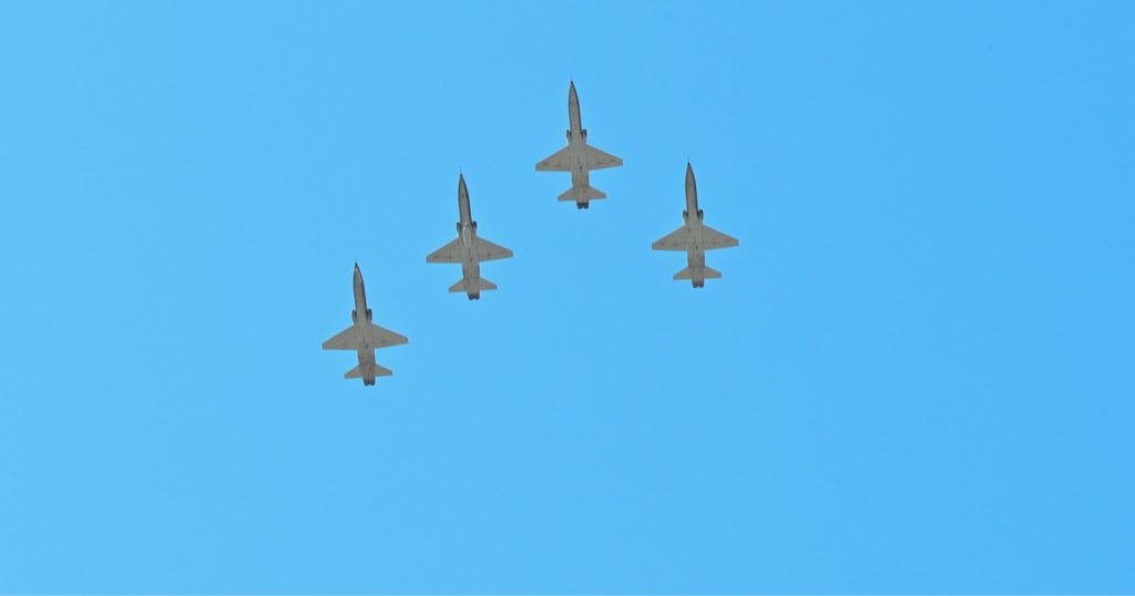 Flyover at the 2024 Texas vs. Oklahoma game