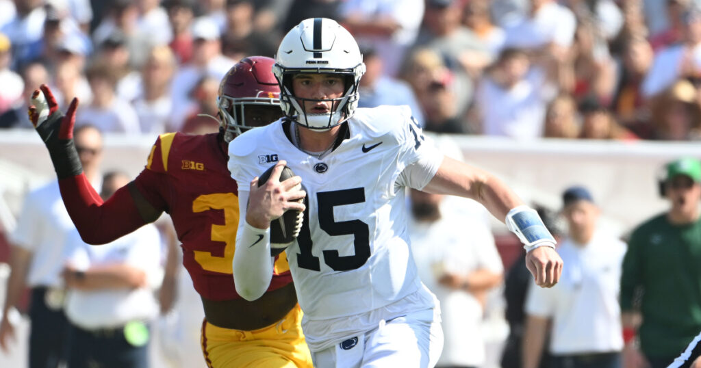 Penn State quarterback Drew Allar (Photo credit: Steve Manuel/BWI)