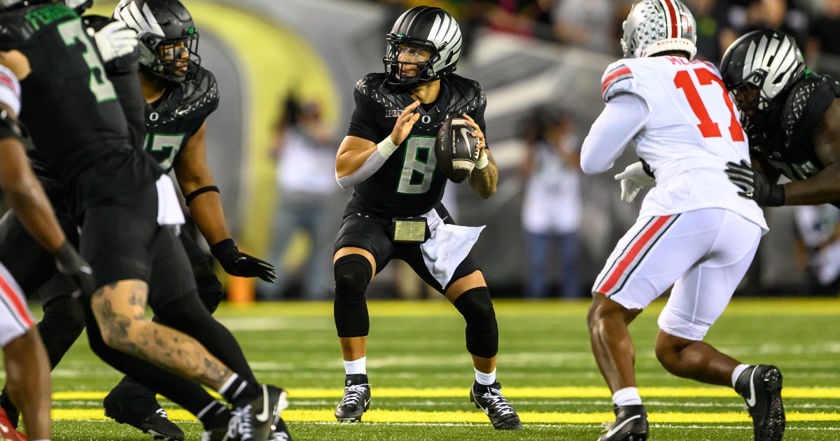 Urban Meyer Credits Dillon Gabriel For Leading Oregon To Win Vs. Ohio ...