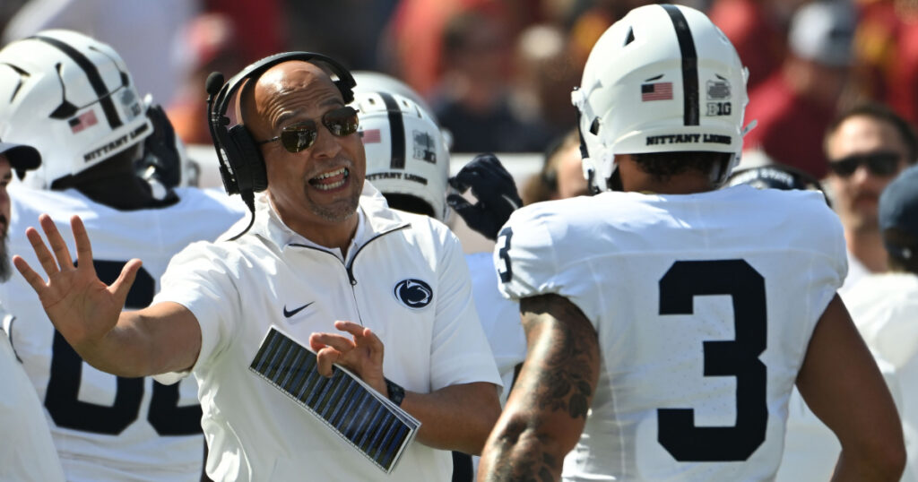 Penn State head coach James Franklin (Photo credit: Steve Manuel/BWI)