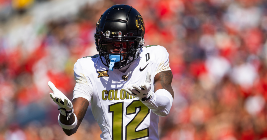 Colorado coach Deion Sanders offered an update on the shoulder injury to Travis Hunter.