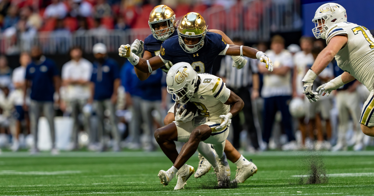 Notre Dame vs. Tech snap counts, participation chart Defense