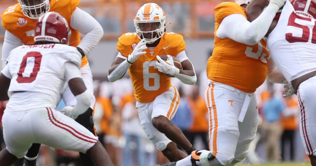 Dylan Sampson, Tennessee Football | Alan Poizner-Imagn Images