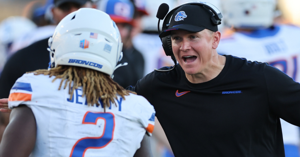 Boise State HC Spencer Danielson, RB Ashton Jeanty