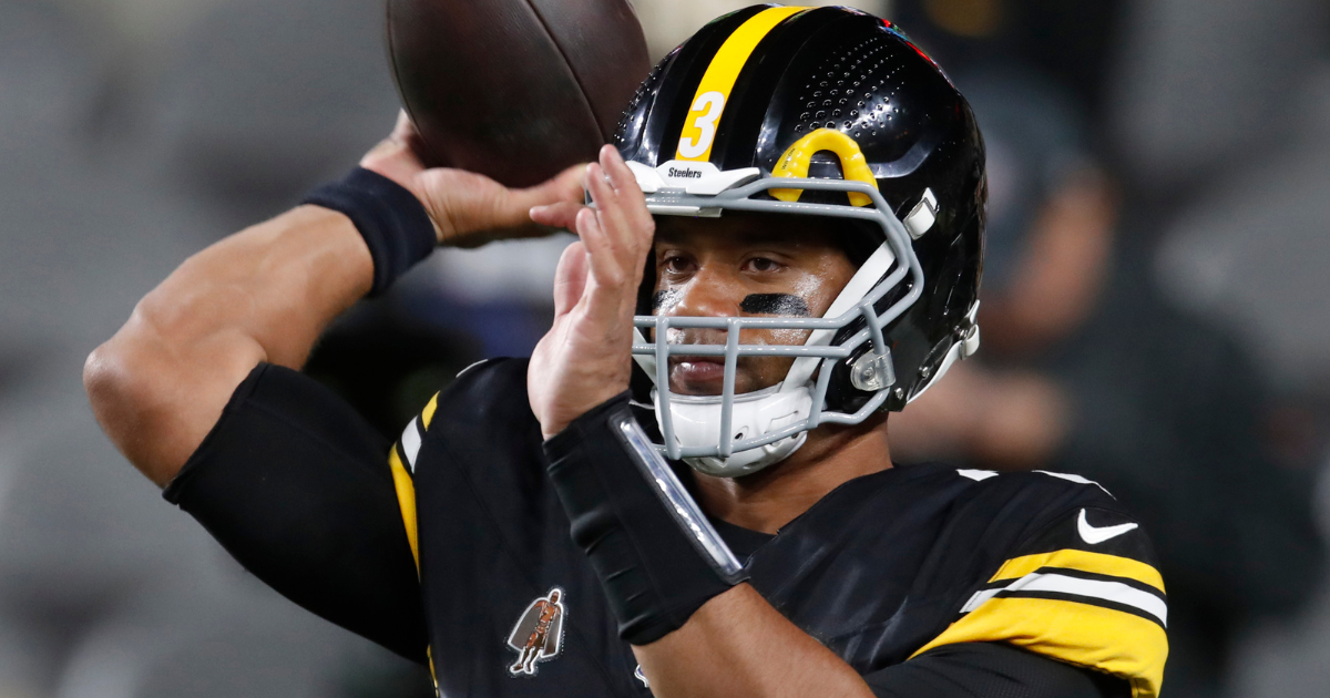 Steelers fans boo Russell Wilson during the first half of Sunday Night Football