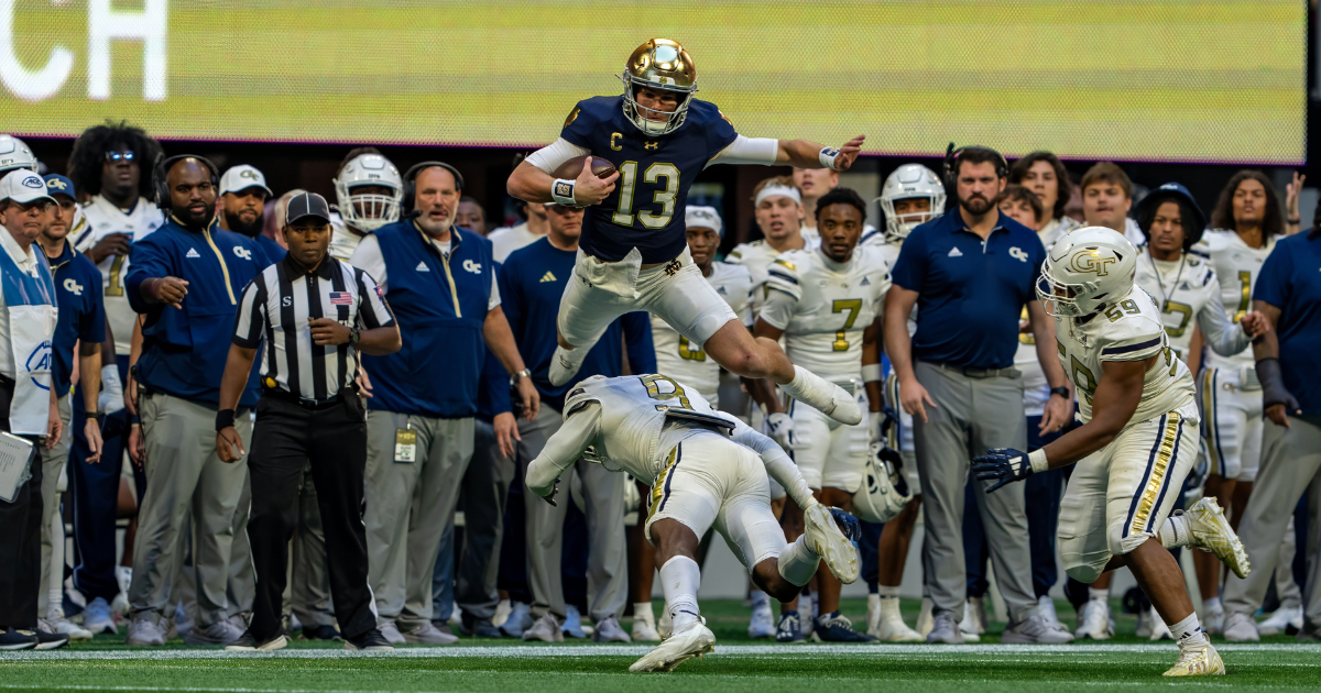 Notre Dame releases depth chart for Week 9 vs. Navy