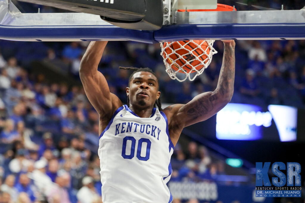 Kentucky guard Otega Oweh dunks the ball - Dr. Michael Huang, Kentucky Sports Radio