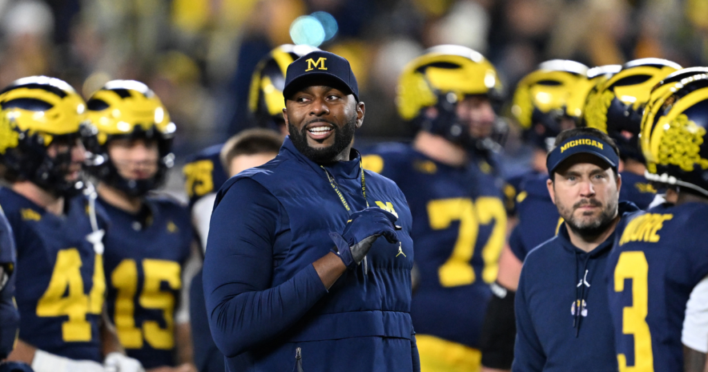 Michigan Wolverines football head coach Sherrone Moore beat MSU in 2024. (Photo by Lon Horwedel / TheWolverine.com)