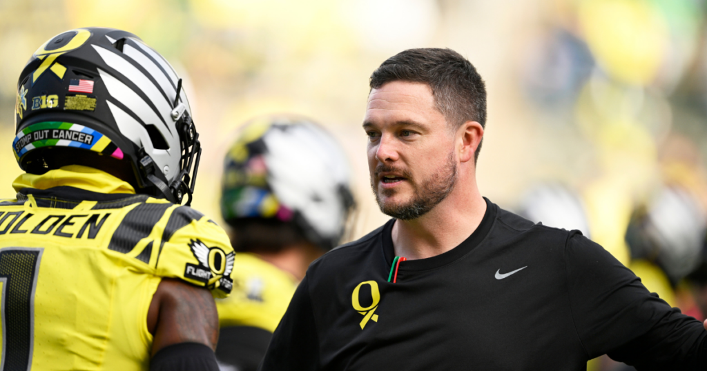 Oregon head coach Dan Lanning was previously the defensive coordinator at Georgia. (Photo by Troy Wayrynen-Imagn Images)