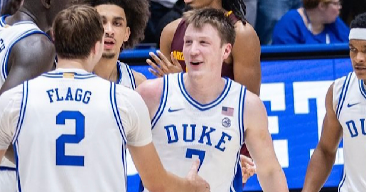 Duke guard Kon Knueppel trips Clemson player, hit with Flagrant 1 foul