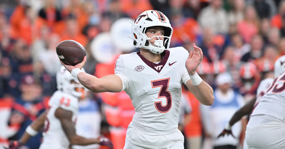 Collin Schlee injury: Virginia Tech QB leaves game after hard hit