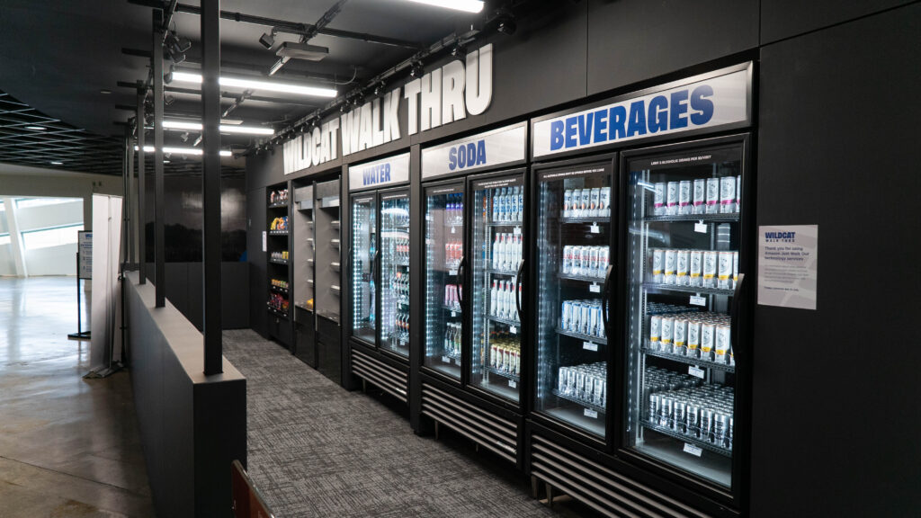 Rupp Arena's new Wildcat Walk Thru store, powered by Amazon's Just Walk Out technology - Photo courtesy of Rupp Arena/Oak View Group