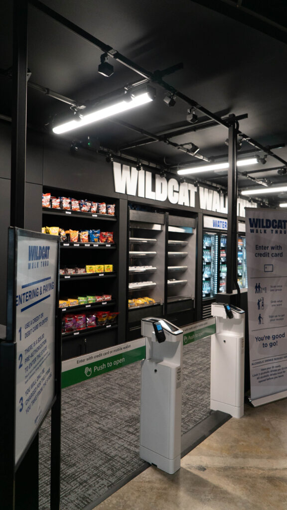 Rupp Arena's new Wildcat Walk Thru store, powered by Amazon's Just Walk Out technology - Photo courtesy of Rupp Arena/Oak View Group