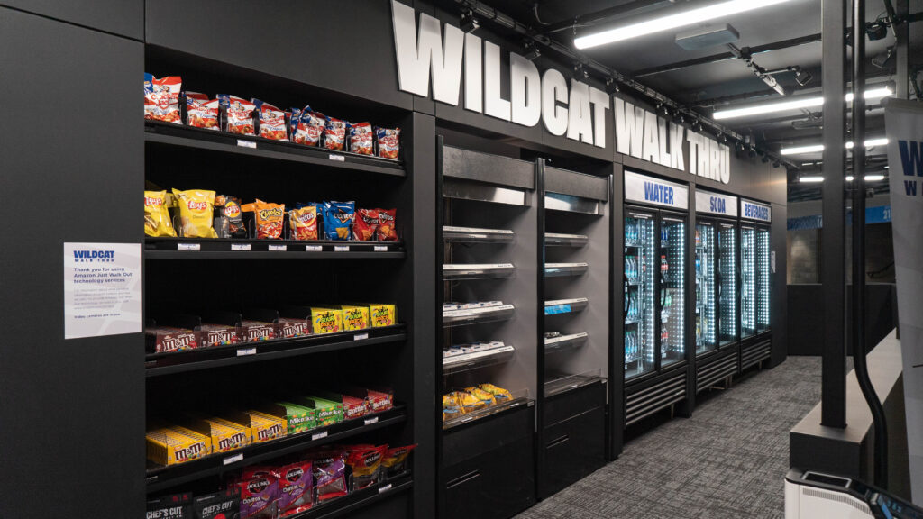 Rupp Arena's new Wildcat Walk Thru store, powered by Amazon's Just Walk Out technology - Photo courtesy of Rupp Arena/Oak View Group