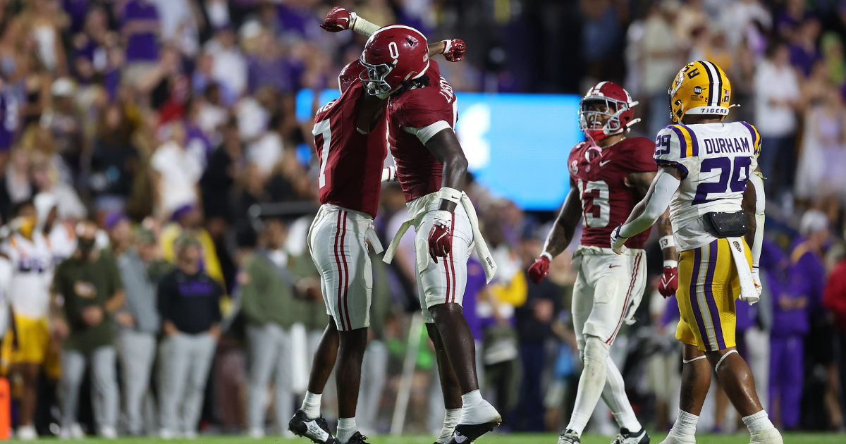 Game Balls No 11 Alabama 42 No 15 Lsu 13