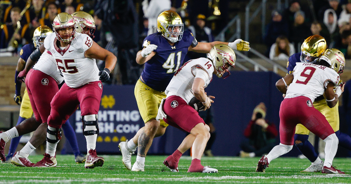 Notre Dame vs. Florida State snap counts, participation chart Defense