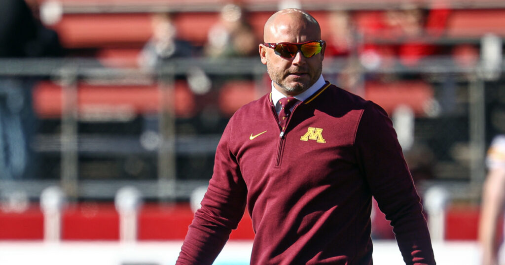 PJ Fleck. (Vincent Carchietta-Imagn Images)