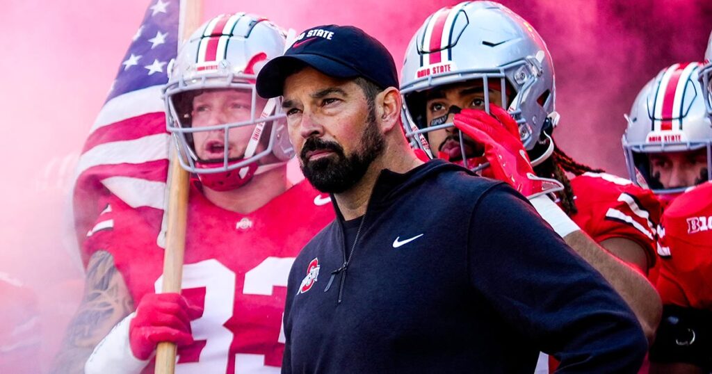 Ohio State HC Ryan Day and the Buckeyes vs. Purdue