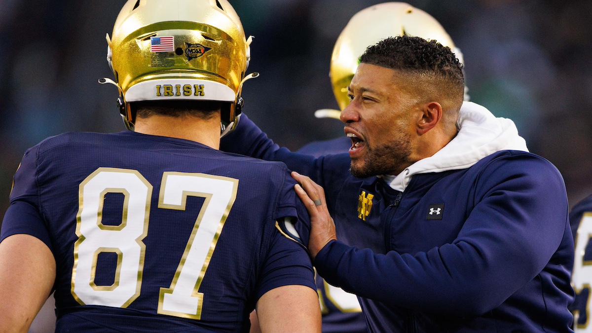 Marcus Freeman wants to see ‘violence’ from Notre Dame against Army