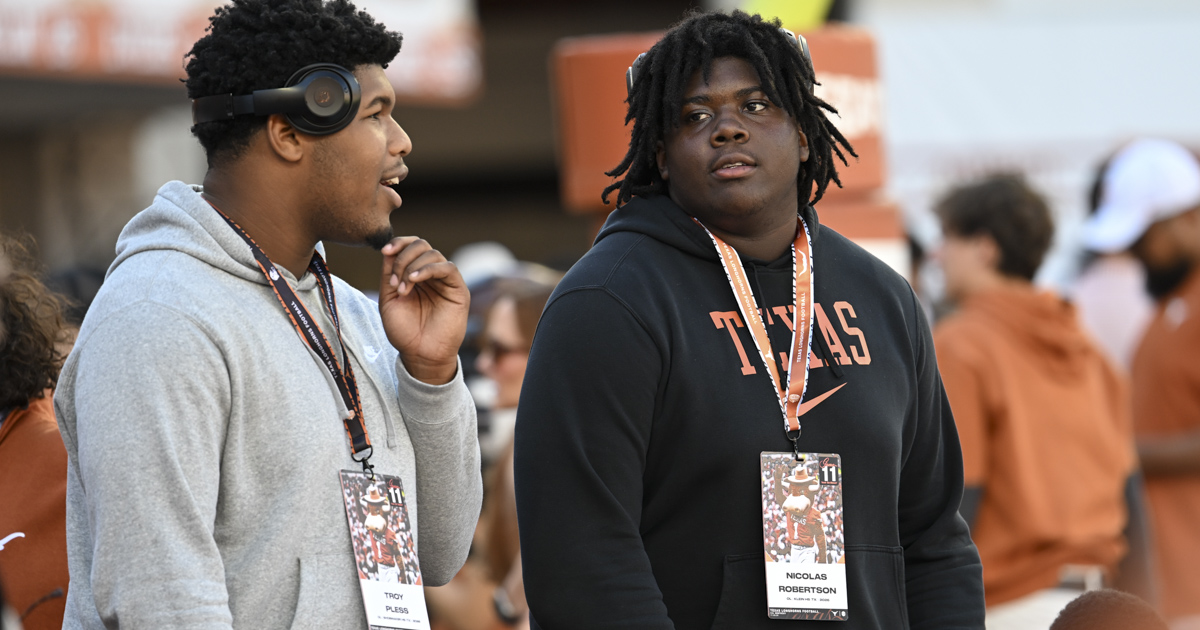 Nicolas Robertson Recaps “Amazing” Texas Official Visit Experience