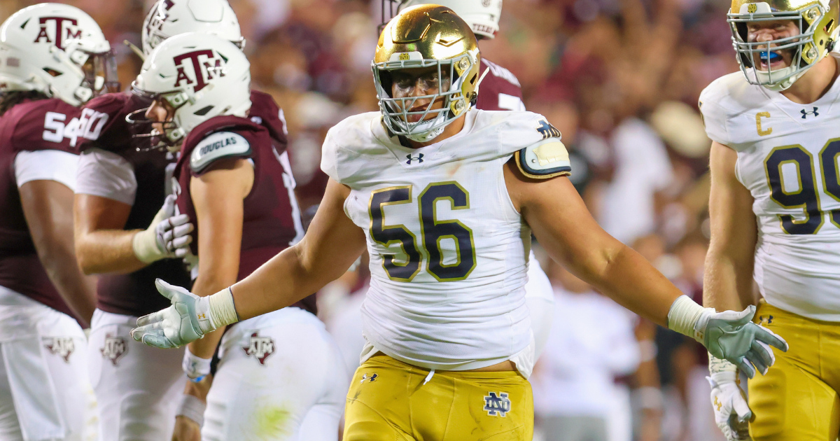 Notre Dame releases depth chart for College Football Playoff first round