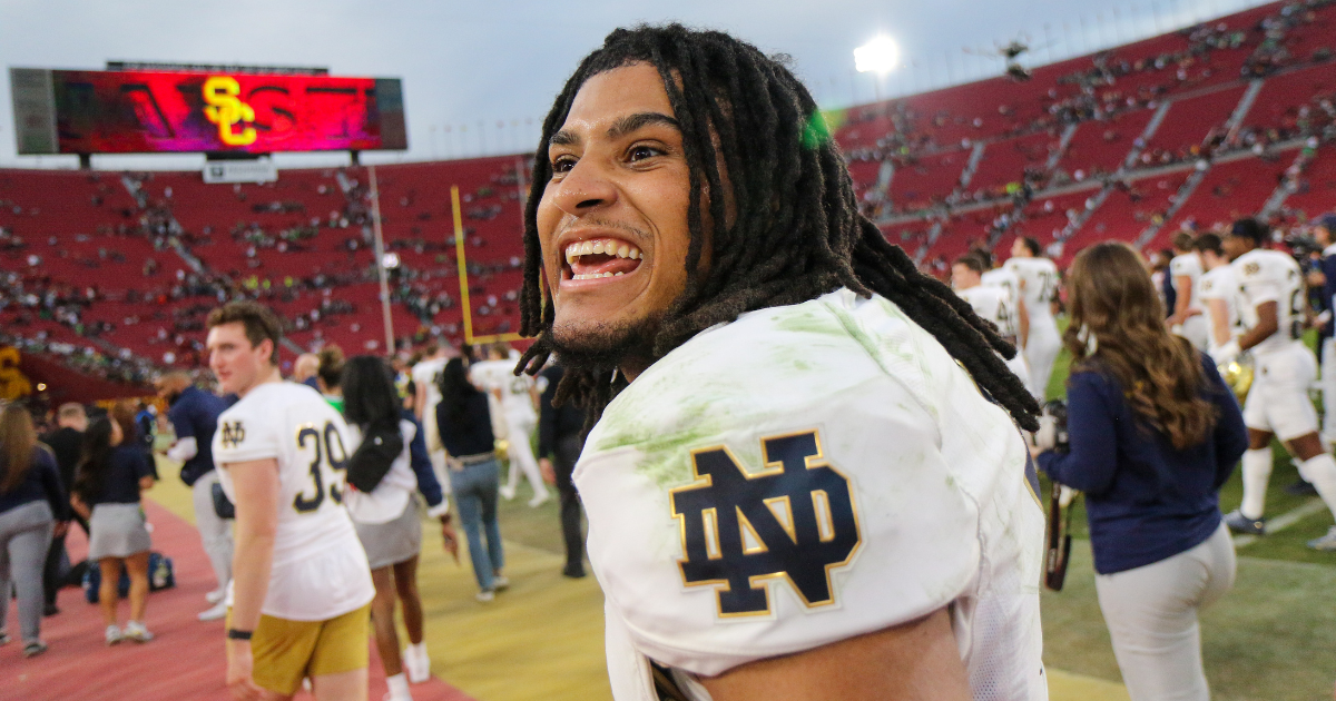 Notre Dame's Xavier Watts earns honors for performance vs. USC