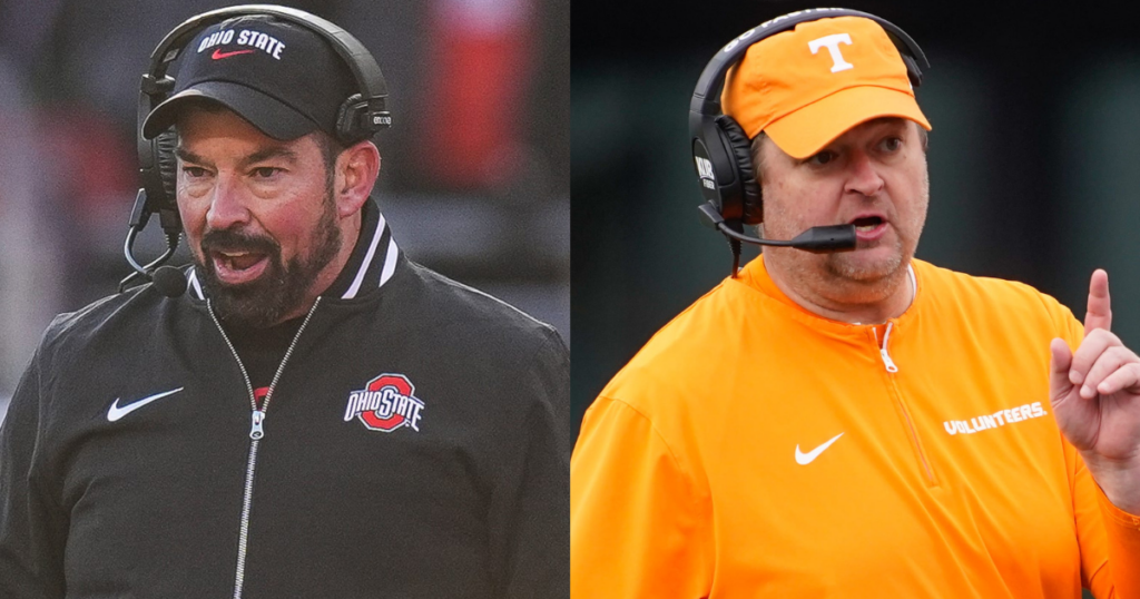 Ohio State HC Ryan Day, Tennessee HC Josh Heupel