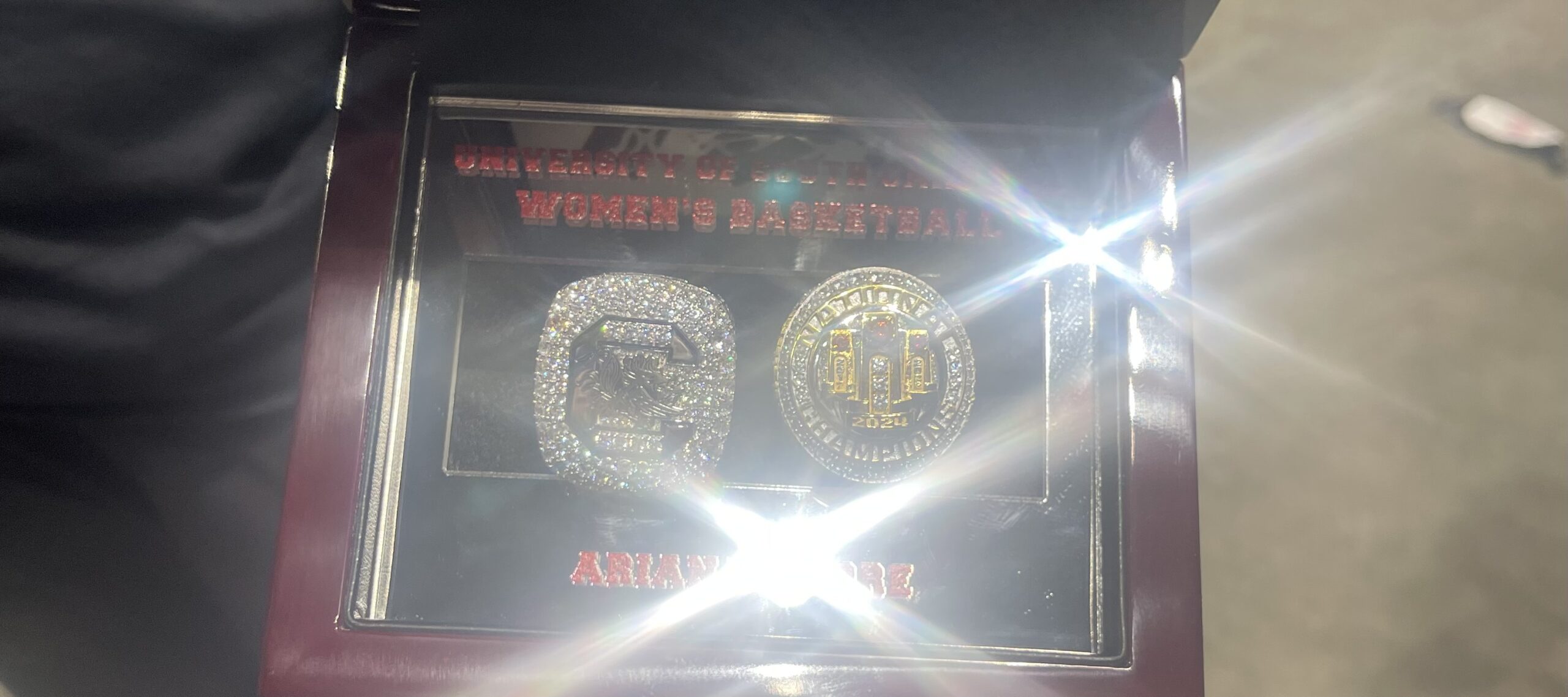 South Carolina women’s basketball receives its 2024 championship rings