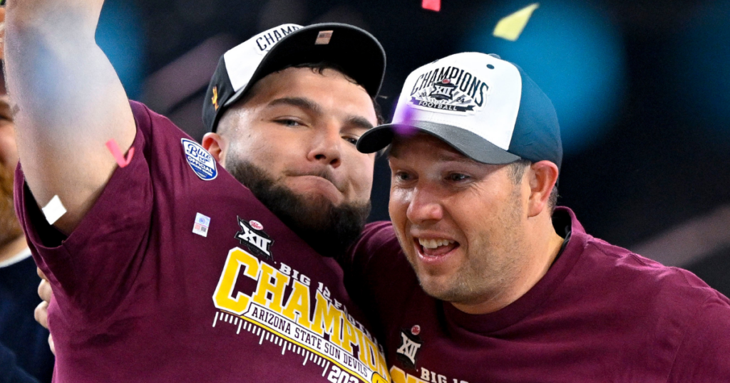 Arizona State RB Cam Skattebo, HC Kenny Dillingham