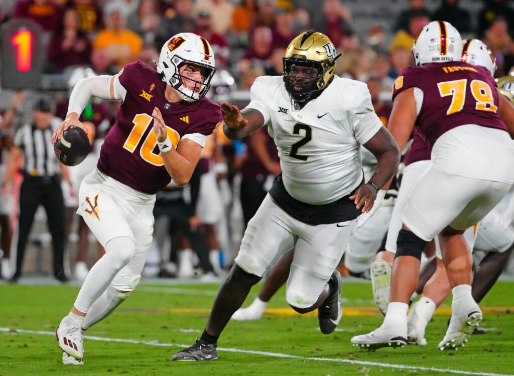 Sam Leavitt is an early candidate for Big 12 Preseason Offensive Player of the Year ahead of Big 12 Media Days