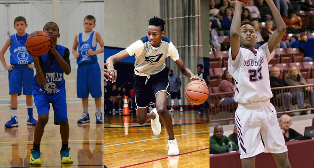 When Jaxson Robinson wasn't playing organized basketball growing up, he was training with his mother and aunt in the gym - Photos courtesy of Brandi Robinson-McWilliams