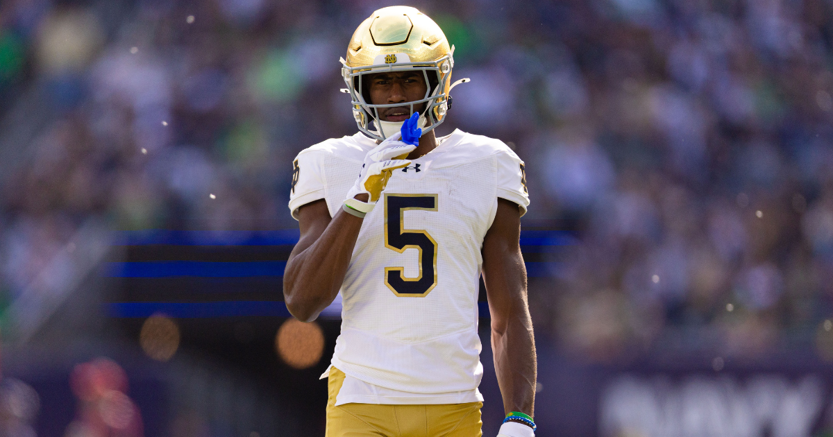 Report: Notre Dame WR Beaux Collins signs with New York Giants as undrafted free agent