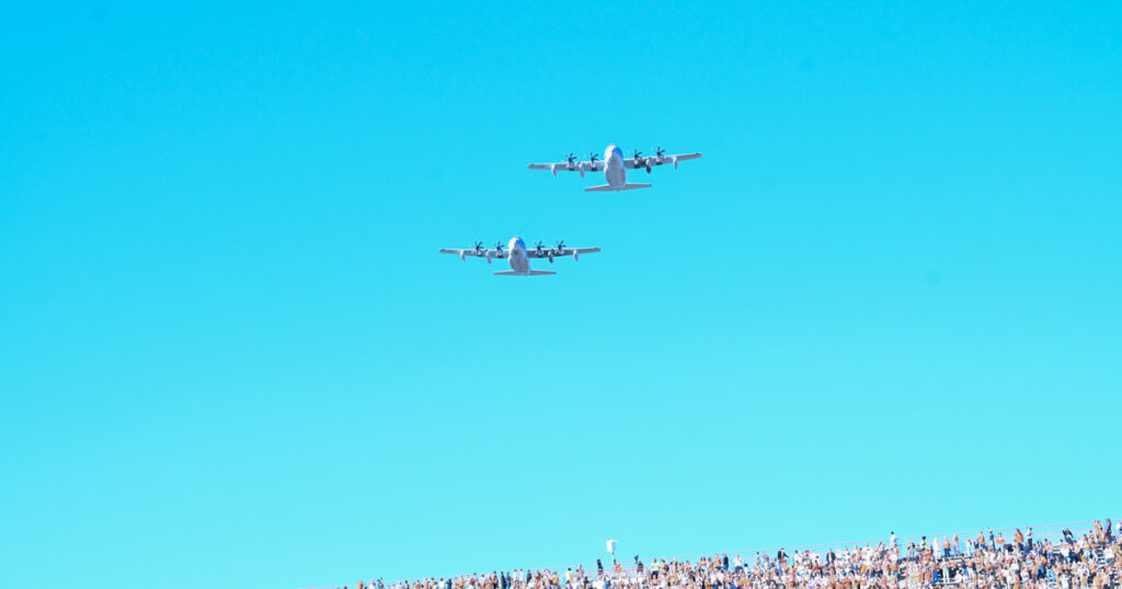 Flyover at the Texas vs. Clemson game