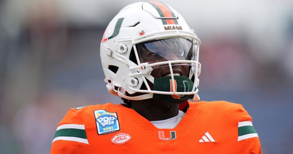 Miami QB Cam Ward entered college football history on Saturday.