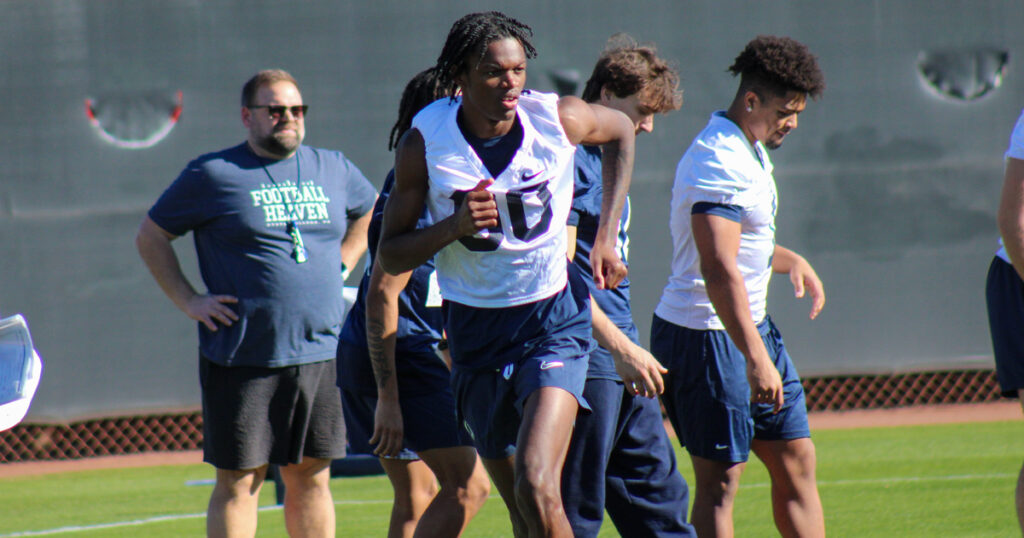 Nittany Lions Class of 2025 receiver Lyrick Samuel. (Pickel/BWI)