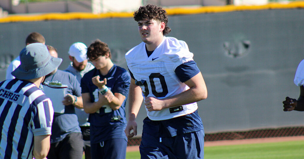 Penn State Class of 2025 offensive lineman Owen Aliciene. (Pickel/BWI)