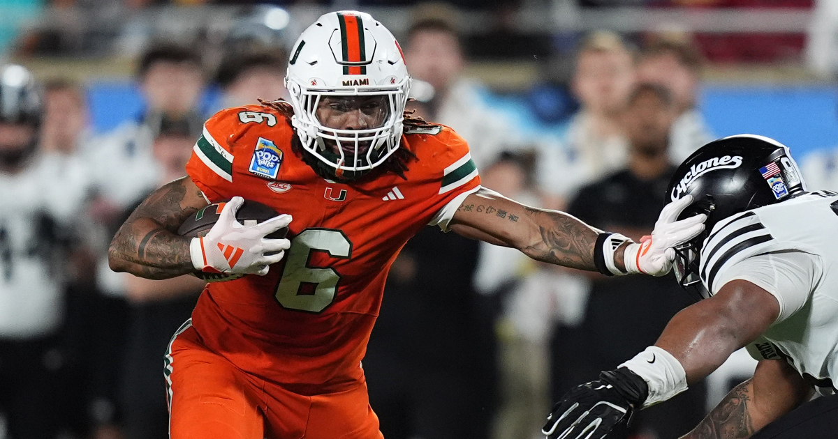 Miami RB Damien Martinez announces he will enter 2025 NFL Draft On3